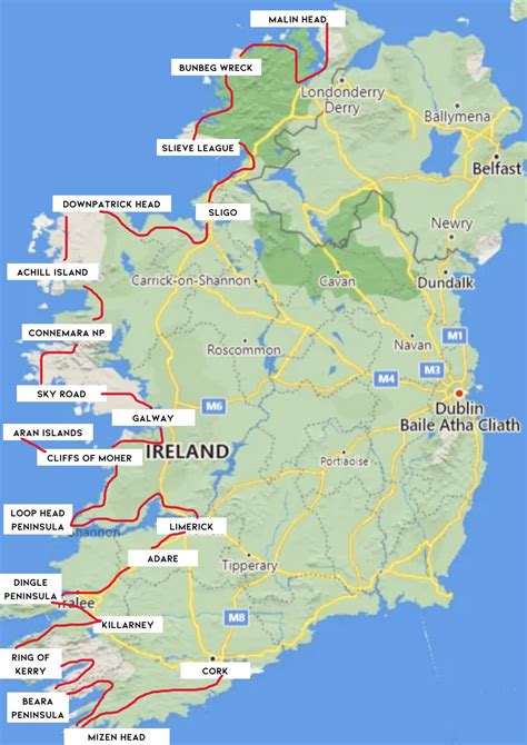 Aughris Head – Wild Atlantic Way Ireland Map and .
